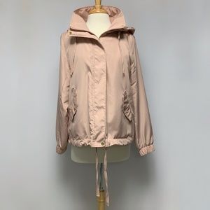 CATHERINE MALANDRINO Hooded Drawstring Jacket Medium